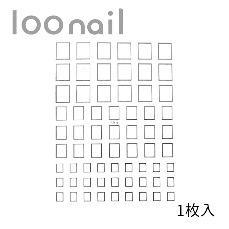 四角のネイルシール【765】