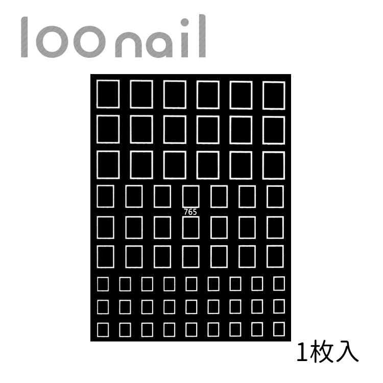 四角のネイルシール【765】