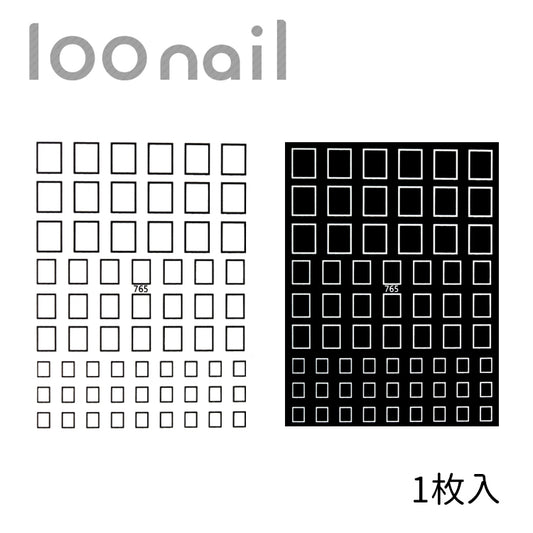 四角のネイルシール【765】