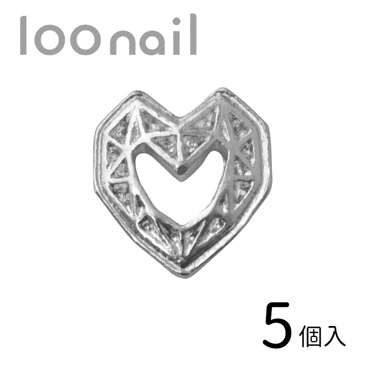 模様入りメタルフレームハート