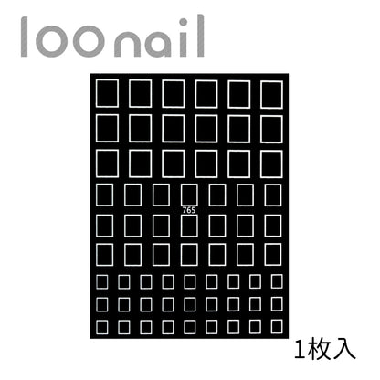 四角のネイルシール【765】