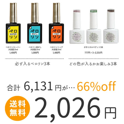 【66%OFF】2026 福袋 ペロリン 新作 大容量15ml 3本が必ず入る 5micron ボタニカル マグネット 3本 | ジェル カラー ネイル用品 ネイルジェル カラージェルネイル ジェルネイルアート　訳あり